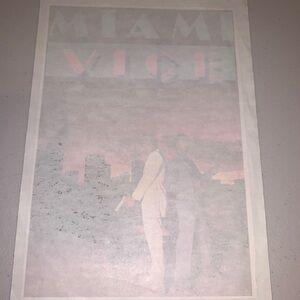 Vintage 1980’s Miami Vice Crockett & Tubbs Iron-On